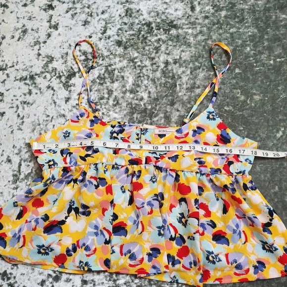 BCBGeneration Floral Cropped Babydoll Cami - Picture 2 of 6